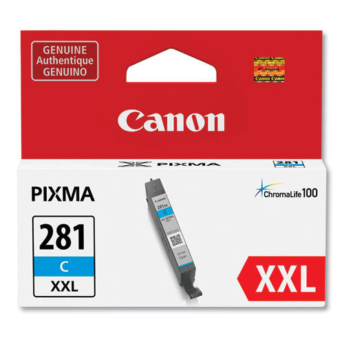 Image of Canon® 1980C001 1980c001 (cli-281xxl) Chromalife100 Ink, Cyan