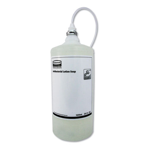 Image of Rubbermaid® Commercial 2018581 One Shot Antibacterial Enriched Lotion Soap Refill, Unscented, 1,600 Ml, 4/carton