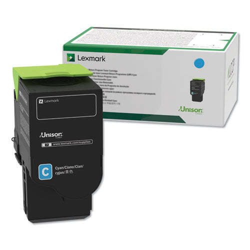 Image of Lexmark C241XC0 C241xc0 Return Program Extra High-Yield Toner, 3,500 Page-Yield, Cyan