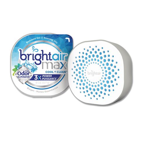 Image of BRIGHT Air® 900437EA Max Odor Eliminator Air Freshener, Cool And Clean, 8 Oz Jar