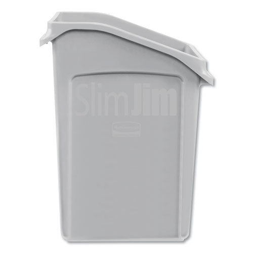 Image of Rubbermaid® Commercial 2026721 Slim Jim Under-Counter Container, 23 Gal, Polyethylene, Gray