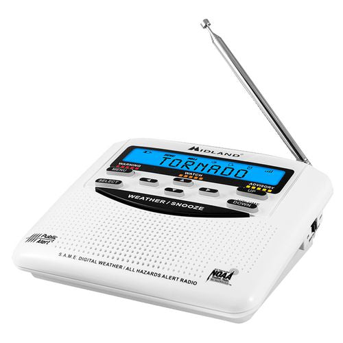 Image of Midland® WR120B WR120 Emergency Weather Alert Radio, White