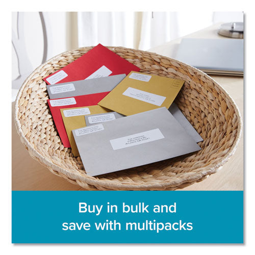 Image of DYMO® 2050764 LW Multipurpose Labels, 1" x 2.13", White, 500 Labels/Roll, 6 Rolls/Pack
