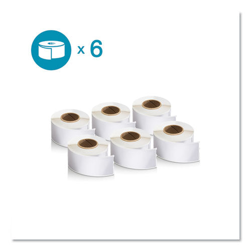 Image of DYMOÂ® LW Address Labels, 1.13" x 3.5", White, 130 Labels/Roll, 6 Rolls/Pack