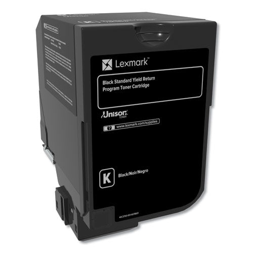 Image of Lexmark 74C1HK0 74c1hk0 Return Program Unison High-Yield Toner, 20,000 Page-Yield, Black
