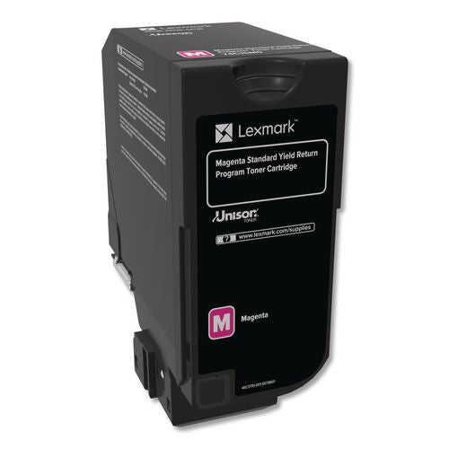 Image of Lexmark 74C1SM0 74c1sm0 Return Program Unison Toner, 7,000 Page-Yield, Magenta