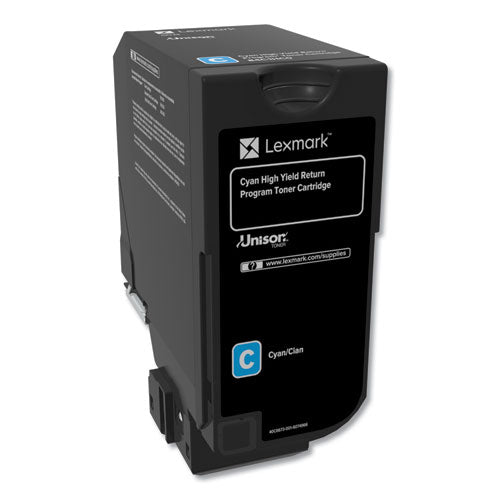 Image of Lexmark 84C1HC0 84c1hc0 Return Program Unison High-Yield Toner, 16,000 Page-Yield, Cyan