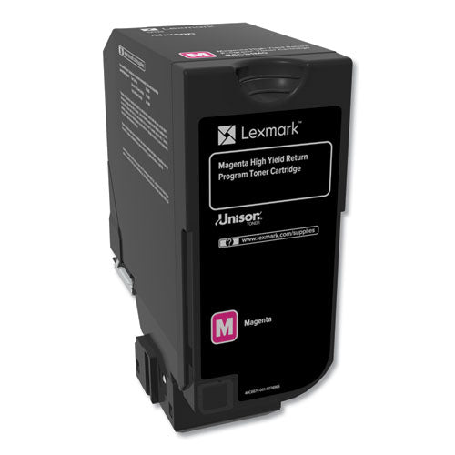 Image of Lexmark 84C1HM0 84c1hm0 Return Program Unison High-Yield Toner, 16,000 Page-Yield, Magenta