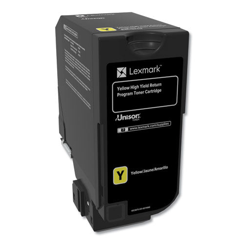 Image of Lexmark 84C1HY0 84c1hy0 Return Program Unison High-Yield Toner, 16,000 Page-Yield, Yellow