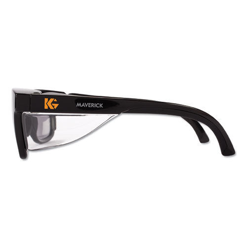 Image of KleenGuard 49311 Maverick Safety Glasses, Black Full Frame, Smoke Dual Lens, 12/Box