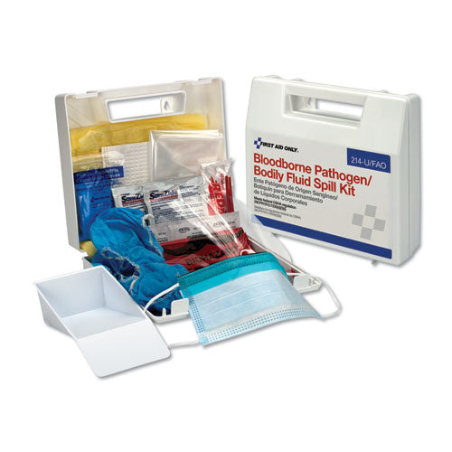 Image of First Aid Only 214UFAO BBP Spill Cleanup Kit, 2.5 x 9 x 8