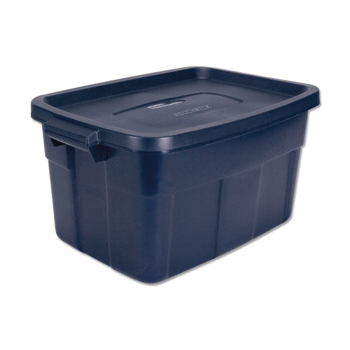 Image of Rubbermaid® RMRT140008 Roughneck Storage Box, 14 Gal, 15.88" X 23.88" X 12.25", Dark Indigo Metallic