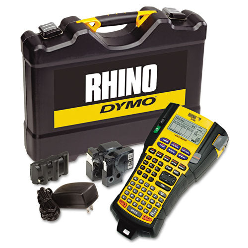 Image of DYMO® 1756589 Rhino 5200 Industrial Label Maker Kit, 5 Lines, 4.9 X 9.2 X 2.5