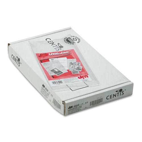 Image of Oxford Utili-Jac Heavy-Duty Clear Plastic Envelopes, 4 X 9, 50/box