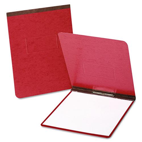 Image of Oxford 71134EE Pressguard Report Cover With Reinforced Top Hinge, Two-Prong Metal Fastener, 2" Capacity, 8.5 X 11, Red/red