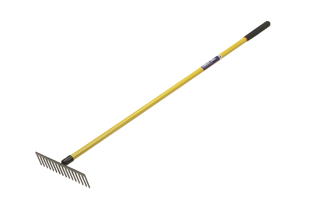 SKILCRAFT Flat Rake, Leaf, Steel Head, 16 Tines, Industri... AB1Supply