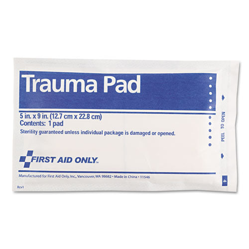 Image of First Aid Only FAE-5012 Smartcompliance Trauma Pad, Sterile, 5 X 9