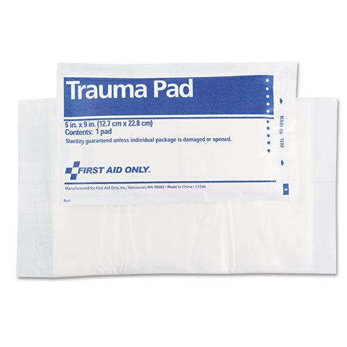 Image of First Aid Only FAE-5012 Smartcompliance Trauma Pad, Sterile, 5 X 9