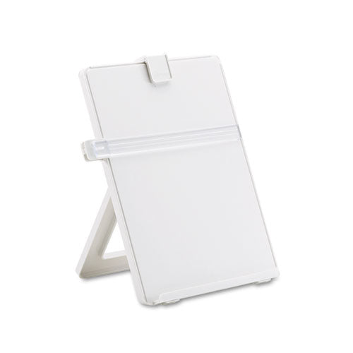 Image of Fellowes® 21103 Non-Magnetic Desktop Copyholder, Holds Up to 125 Letter Size Sheets, Plastic, Platinum
