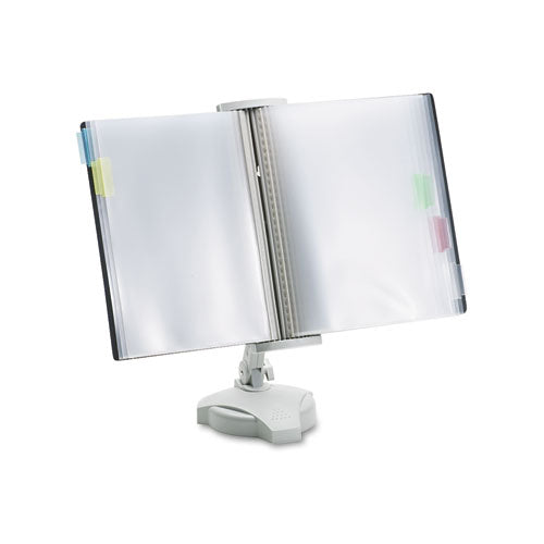 Image of Fellowes® 22300 Reference Rack, Plastic, Letter, 10 Pockets, Platinum