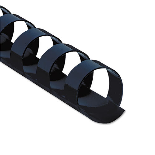 Image of Fellowes® 52501 Plastic Comb Bindings for 11 x 8.5 Documents, 19 Rings, 0.5" (90-Sheet) Capacity, Navy Blue, 100/Pack