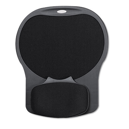 Image of Fellowes® 93730 Easy Glide Gel Mouse Pad with Wrist Rest, 10 x 12, Black
