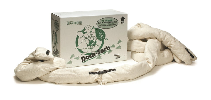 Image of Duck Sorb® Wooly Boom™ Spill Containment Boom, 6" x 10', White