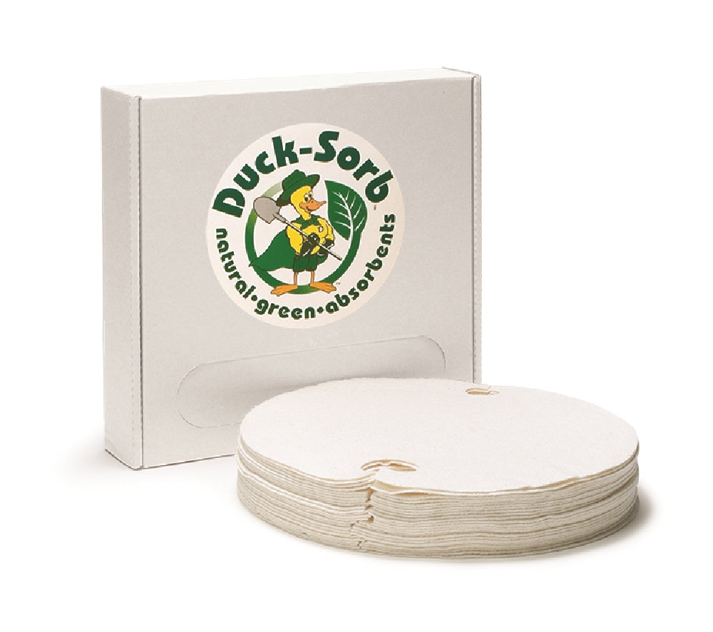Image of Duck Sorb® 55 Gallon Barrel Cover, Absorbent Pad, Wool, White