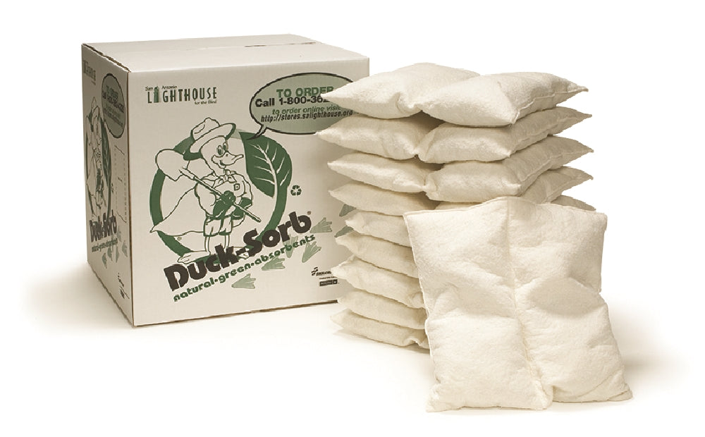 Image of Duck Sorb® Wool Absorbent Pillow, Wool, 18" x 18", White