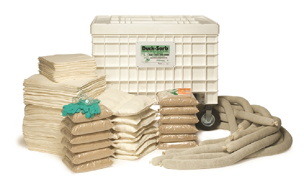 Duck Sorb Spill Kit, Oil Only, Hazardous, 80 Gallon