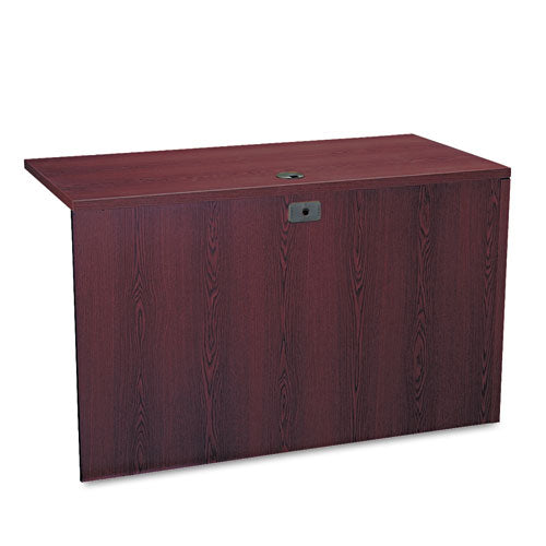 Image of HON® H10516L.NN 10500 Series L Workstation Return, 3/4 Height Left Ped, 48w x 24d x 29.5h, Mahogany