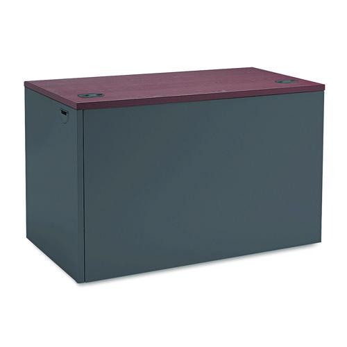 Image of HON® H38215R.N.S 38000 Series Flush Return, Right, 48w x 24d x 29.5h, Mahogany/Charcoal