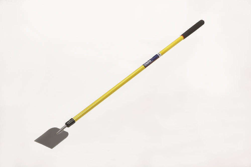 Ice/Floor Scraper, Steel Head, Industrial Grade, 49" Fiberglass Handle, Cushioned-Grip