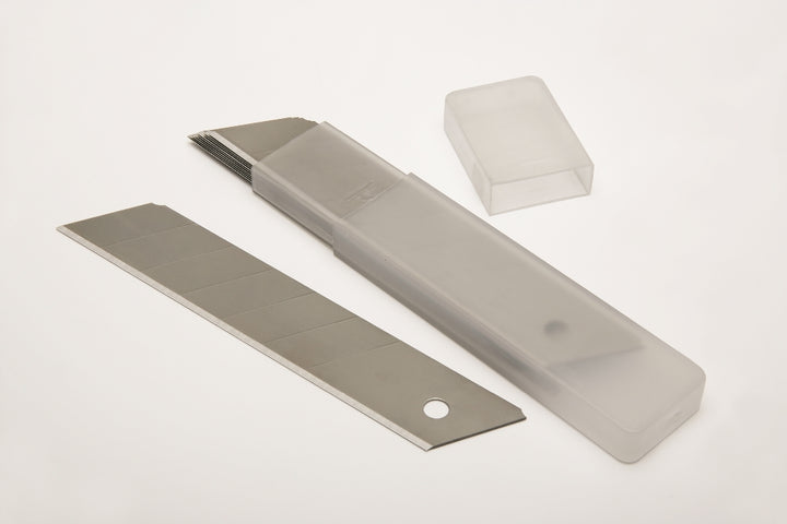 Image of SKILCRAFT® Replacement Blades for Heavy-Duty Utility Knife 5110-01-621-5259, 25mm Snap Off Blades, 7 Point