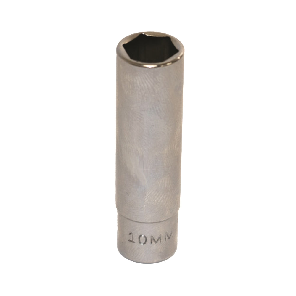 Image of SKILCRAFT® Socket - 1/4" Drive - 10mm Deep Metric - 6-Point Fastener