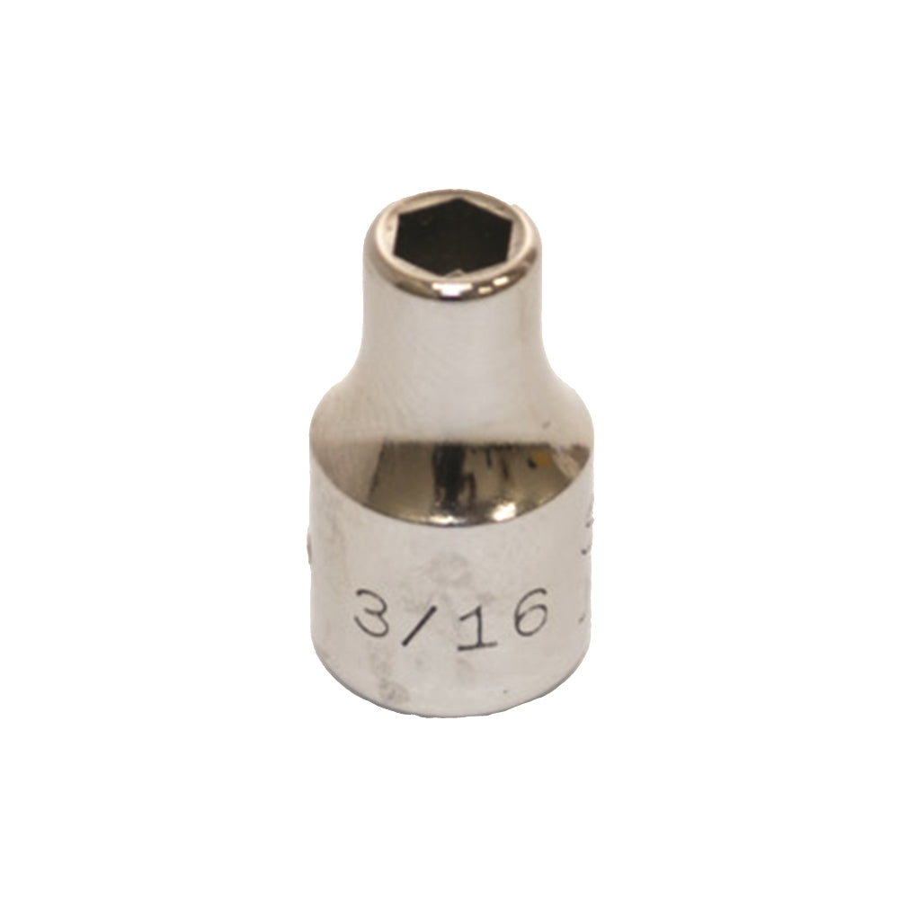 Image of SKILCRAFT® Socket - 1/4" Drive - 3/16" Shallow - SAE 6-Point Fastener