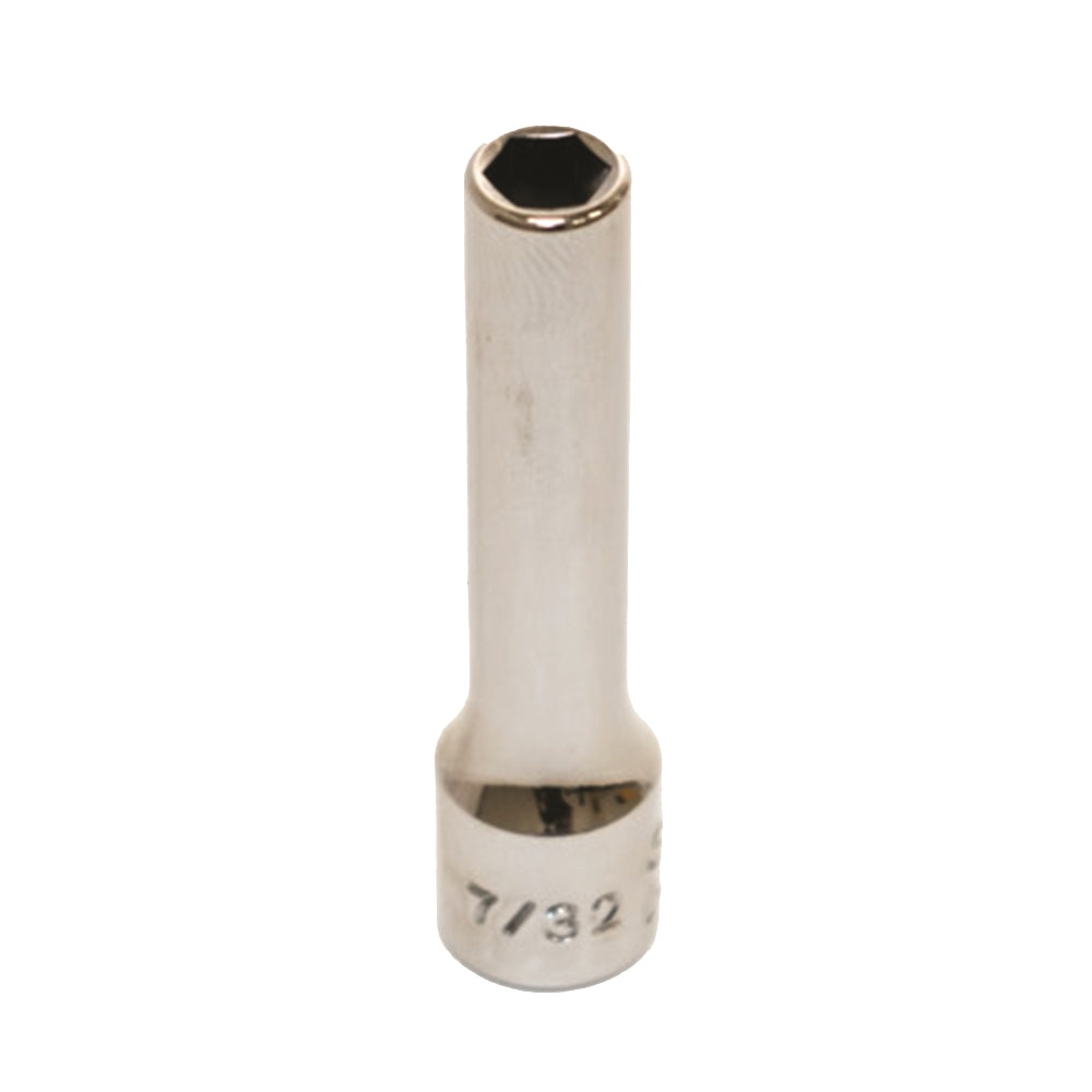 Image of SKILCRAFT® Socket - 1/4" Drive - 7/32" Deep - SAE 6-Point Fastener