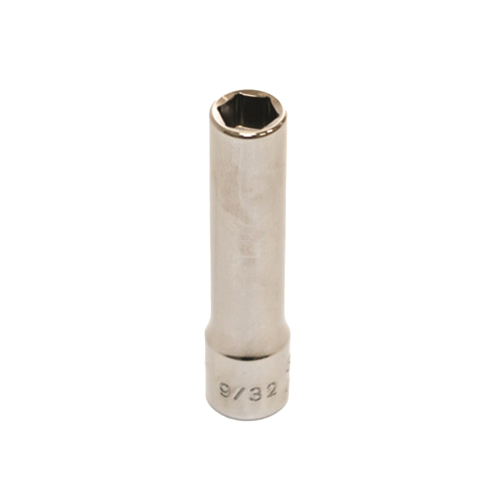Image of SKILCRAFT® Socket - 1/4" Drive - 9/32" Deep - SAE 6-Point Fastener