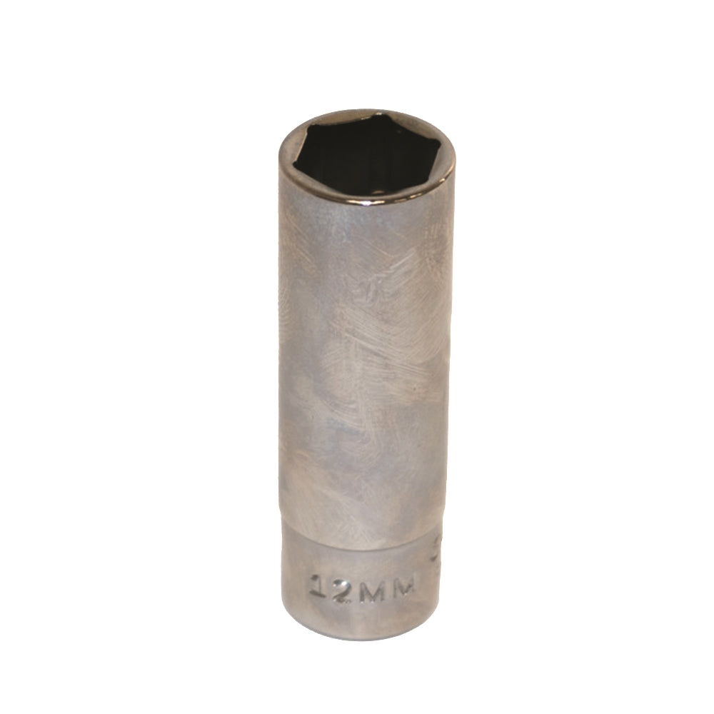 Image of SKILCRAFT® Socket - 1/4" Drive - 12mm Deep Metric - 6-Point Fastener
