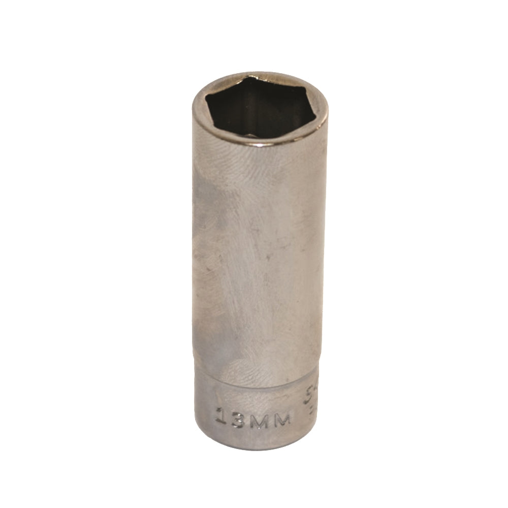 Image of SKILCRAFT® Socket - 1/4" Drive - 13mm Deep Metric - 6-Point Fastener
