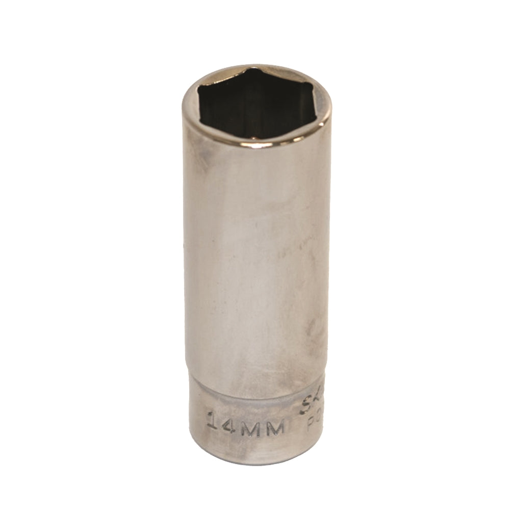 Image of SKILCRAFT® Socket - 1/4" Drive - 14mm Deep Metric - 6-Point Fastener