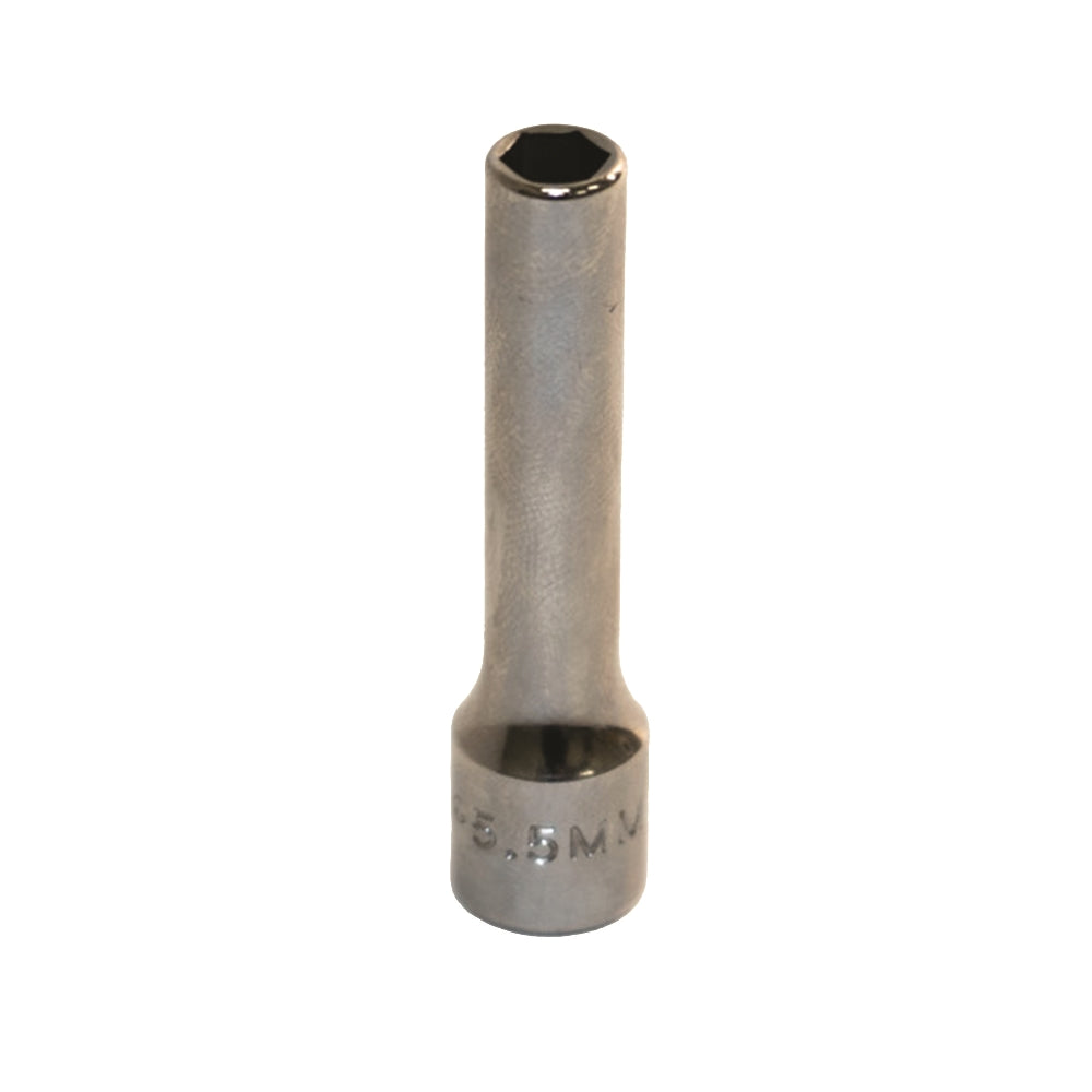 Image of SKILCRAFT® Socket - 1/4" Drive - 5.5mm Deep Metric - 6-Point Fastener
