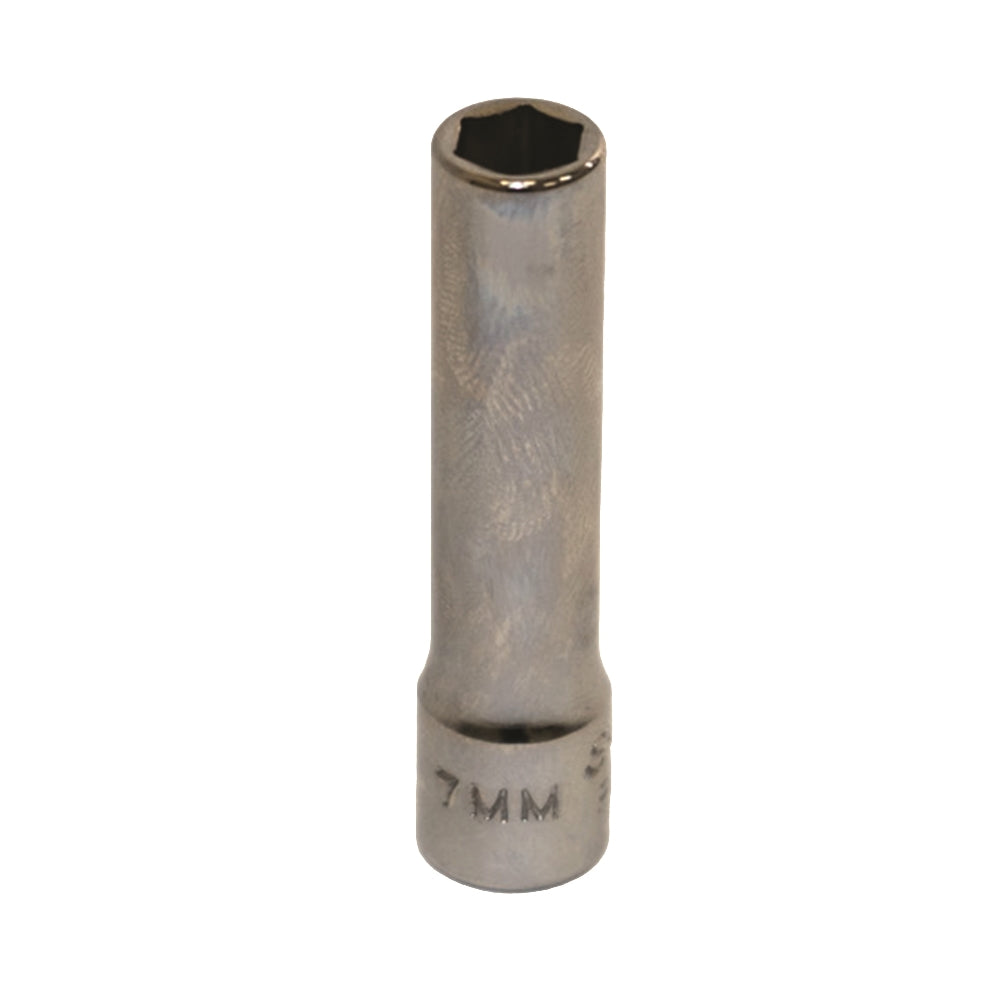 Image of SKILCRAFT® Socket - 1/4" Drive - 7mm Deep Metric - 6-Point Fastener