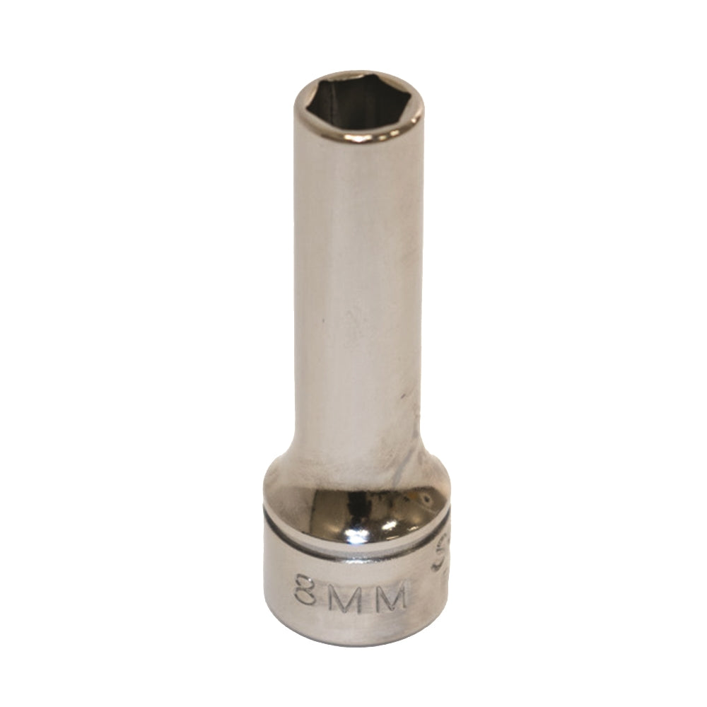 Image of SKILCRAFT® Socket - 3/8" Drive - 8mm Deep Metric - 6-Point Fastener