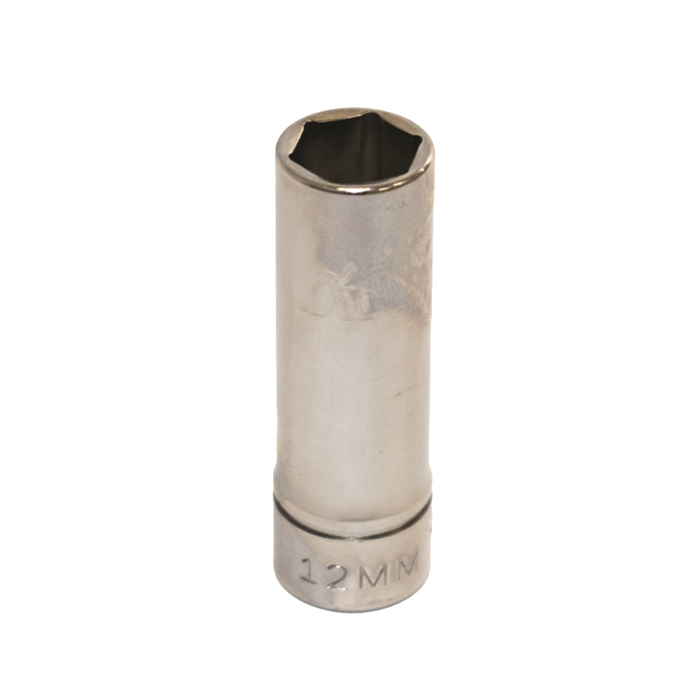 Image of SKILCRAFT® Socket - 3/8" Drive - 12mm Deep Metric - 6-Point Fastener