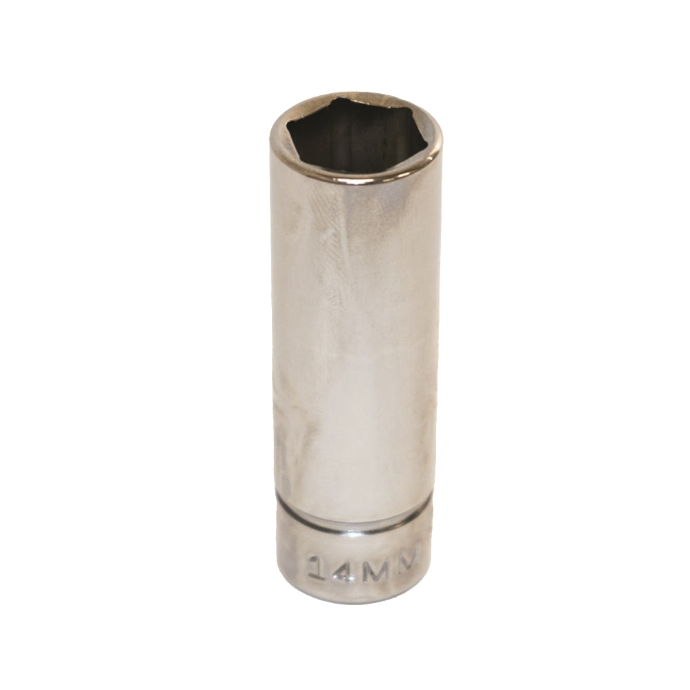 Image of SKILCRAFT® Socket - 3/8" Drive - 14mm Deep Metric - 6-Point Fastener