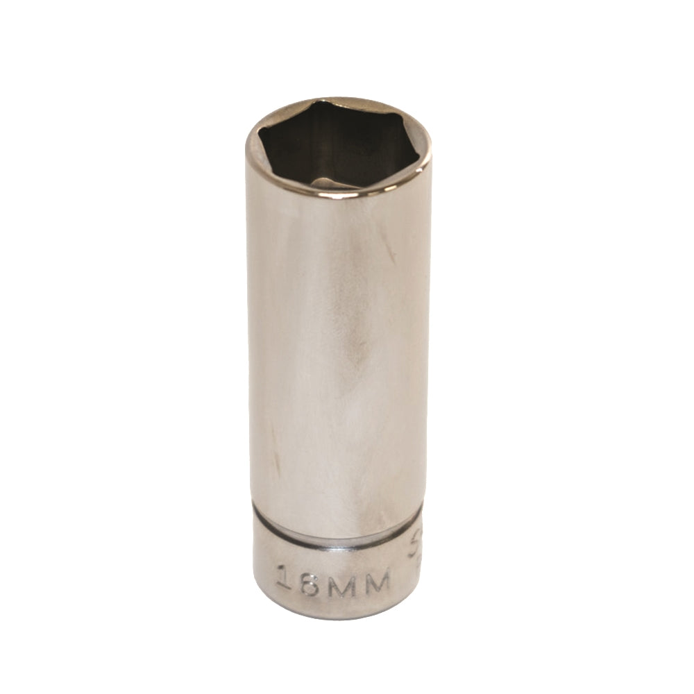 Image of SKILCRAFT® Socket - 3/8" Drive - 16mm Deep Metric - 6-Point Fastener