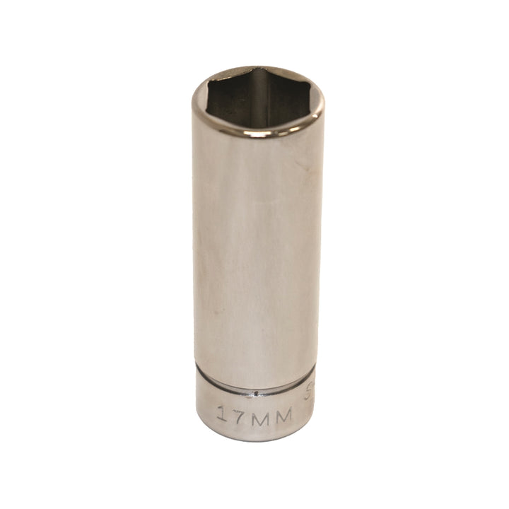 Image of SKILCRAFT® Socket - 3/8" Drive - 17mm Deep Metric - 6-Point Fastener