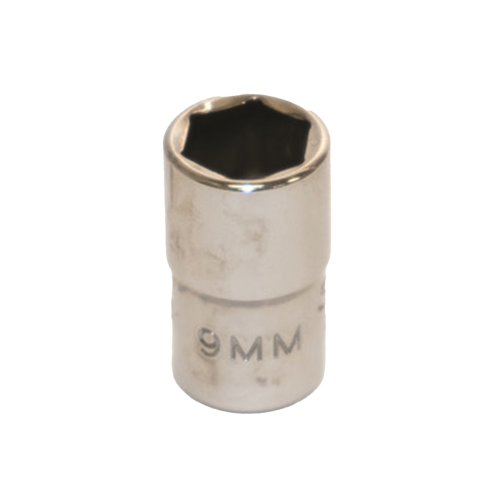 Image of SKILCRAFT® Socket - 1/4" Drive - 9mm Shallow Metric - 6-Point Fastener