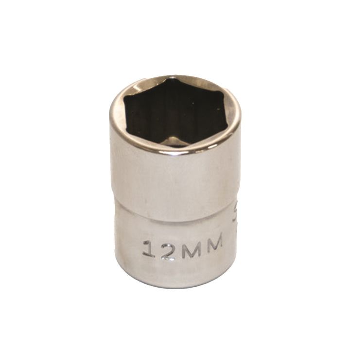 Image of SKILCRAFT® Socket - 1/4" Drive - 12mm Shallow Metric - 6-Point Fastener